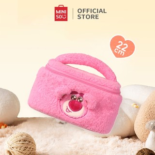Disney miniso túi đựng mỹ phẩm cỡ lớn họa tiết gấu dâu tây xinh xắn