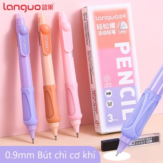  Languo Bút Chì Bấm Tự Động 0.9mm Không Dễ Vỡ Dễ Sử Dụng Phù Hợp Cho Học Sinh Tiểu Học 