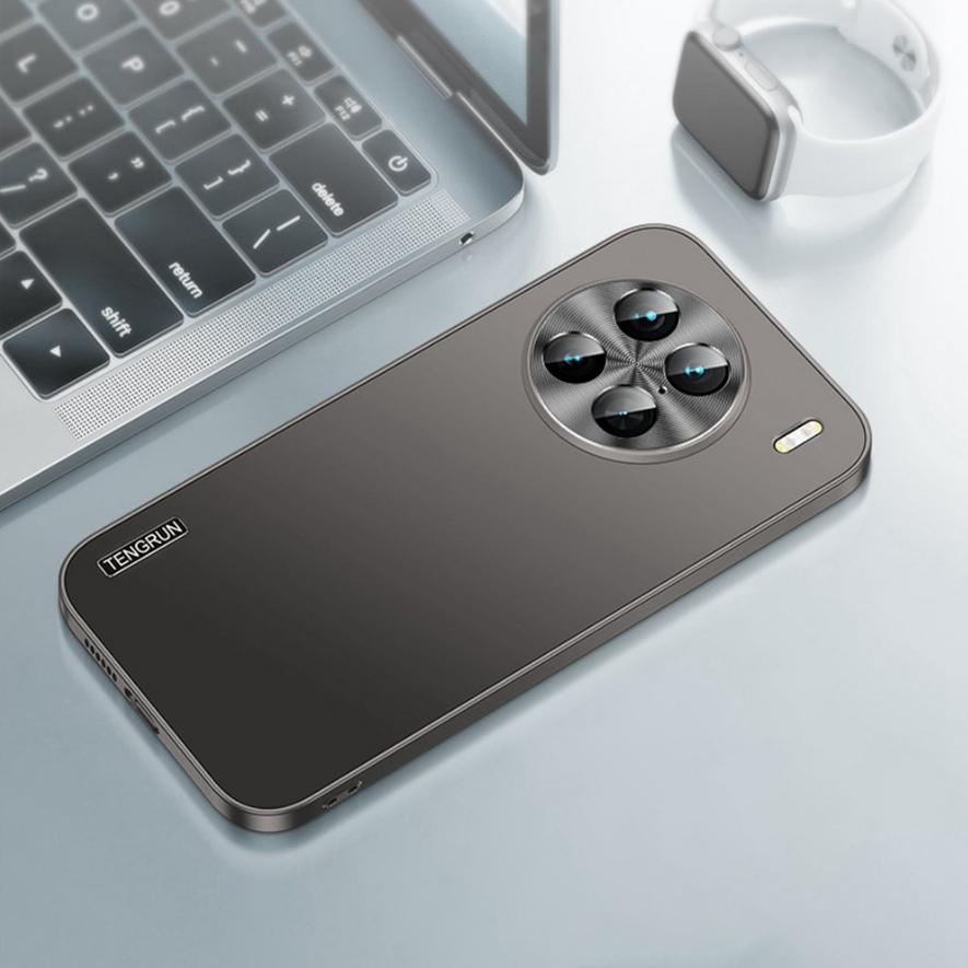 Ốp Điện Thoại Nhựa pc Cứng Mỏng Viền Kim Loại Bảo Vệ Camera Cho vivo x100 x90 pro plus