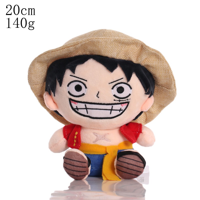 Thú Nhồi Bông Mềm Mại Hình Nhân Vật Phim one piece 14-20cm