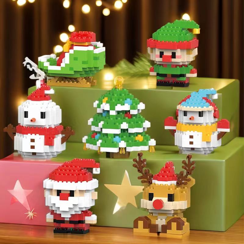 Bộ Đồ Chơi Lắp Ráp Mô Hình Chủ Đề Giáng Sinh Cho Bé