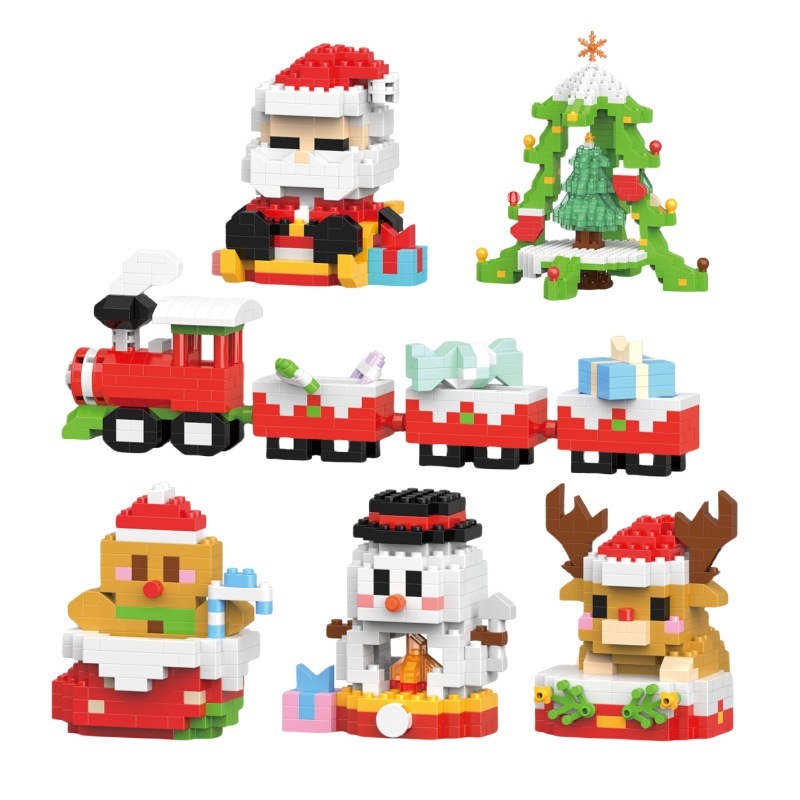 Bộ Đồ Chơi Lắp Ráp Mô Hình Chủ Đề Giáng Sinh Cho Bé