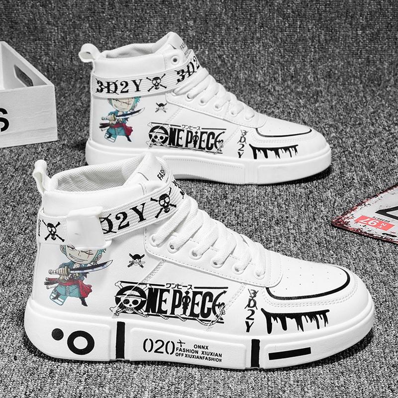 Giày Sneaker Chạy Bộ Thoải Mái Thời Trang Cho Nam In Hình Anime Dragon Ball Son Goku