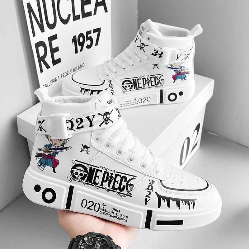 Giày Sneaker Chạy Bộ Thoải Mái Thời Trang Cho Nam In Hình Anime Dragon Ball Son Goku