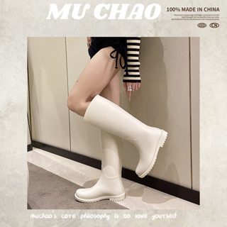 MUCHAO Giày Bốt Đi Mưa Cổ Thấp Thời Trang Hàn Quốc Dễ Thương Cho Nữ
