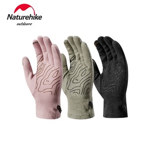 NATUREHIKE Găng Tay Thể Thao Giữ Ấm Chống Trượt Bằng Vải Nhung Giữ Ấm Nhẹ