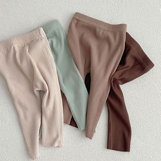 Quần Legging Co Giãn Màu Trơn Phong Cách Hàn Quốc Cho Bé Gái