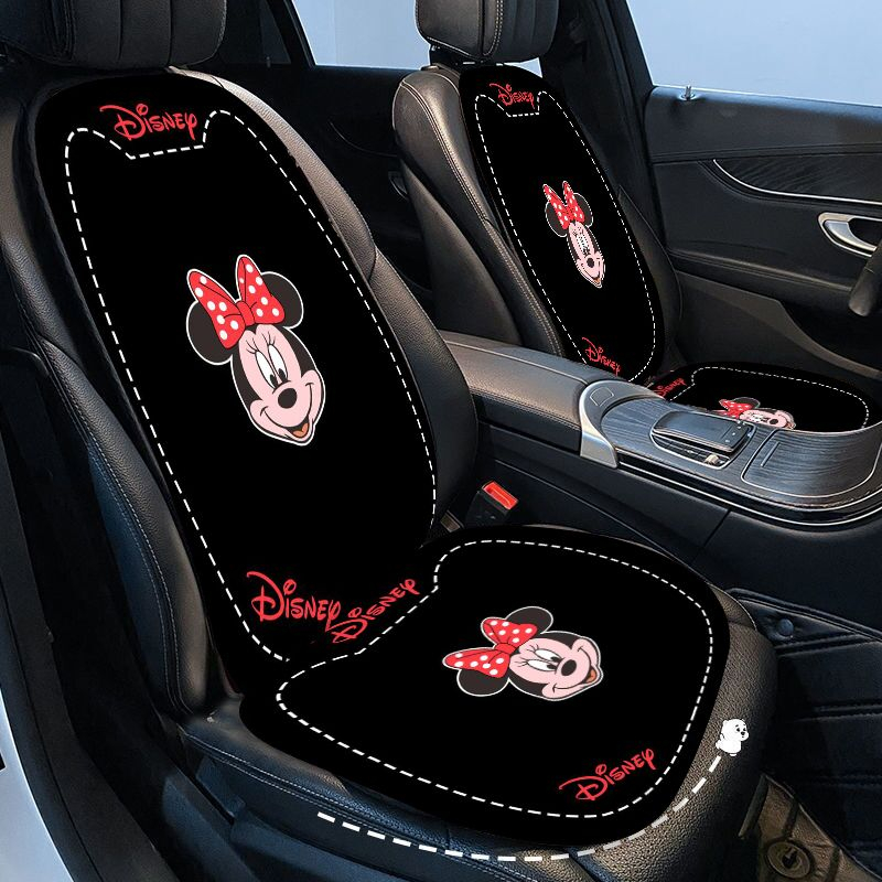 Mới set 3 Đệm Lót Ghế Ngồi Xe Hơi Thoáng Khí Chống Trượt in Hình Chuột mickey Hoạt Hình Dễ Thương
