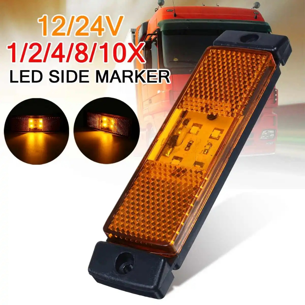 Set 1 / 2 / 4 Đèn Xi Nhan 4 Bóng led Gắn Hông Xe Tải Báo Rẽ