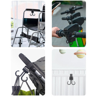 Móc treo xe đẩy em bé nâng cấp Móc treo túi đựng tã Móc treo xe đẩy cho mẹ Phụ kiện xe đẩy