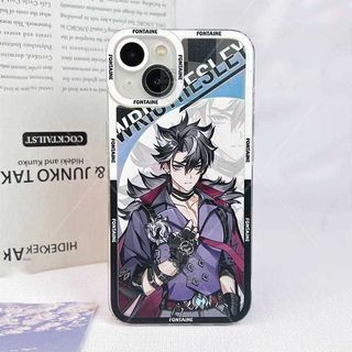 Genshin impact Wriothesley Laser Case for iPhone 15 14 13 12 11 pro promax x xs xsmax xr 7 8 plus