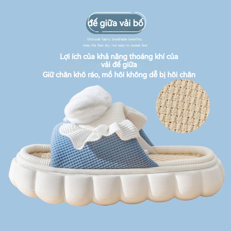 Sanrio Dép Đi Trong Nhà Đế Dày Mềm Mại Chống Trượt Họa Tiết Hoạt Hình Dễ Thương Cho Nữ
