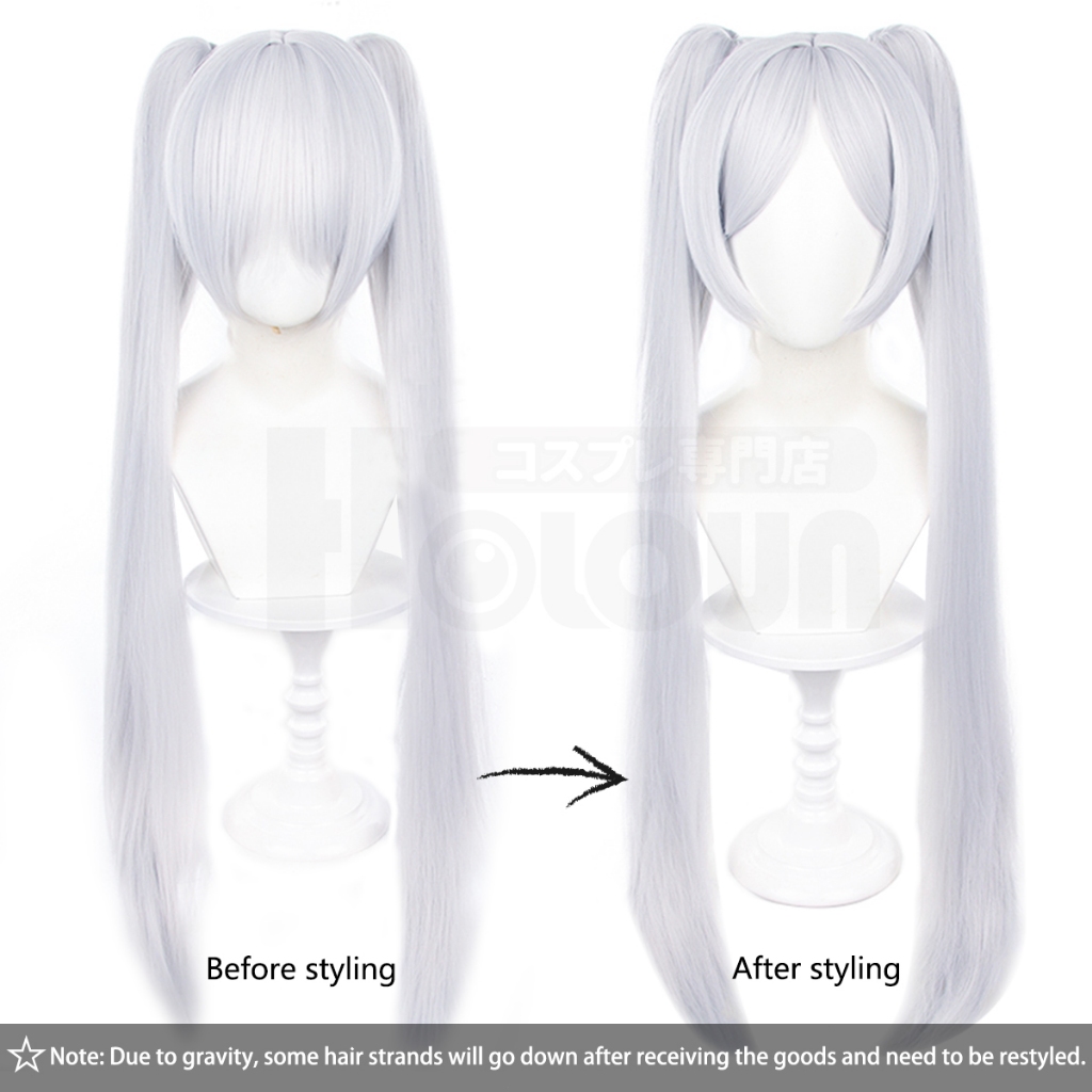 Holoun Frieren Wig Friendren Bộ Tóc Giả Hóa Trang Nhân Vật manga Trong Phim Ngày Lễ halloween