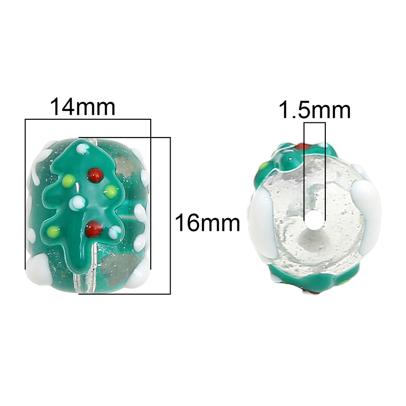 1 Túi Hạt Thủy Tinh Xâu Chuỗi Hạt Thủ Công Trang Trí Giáng Sinh Dành Cho Làm Trang Sức Giáng Sinh