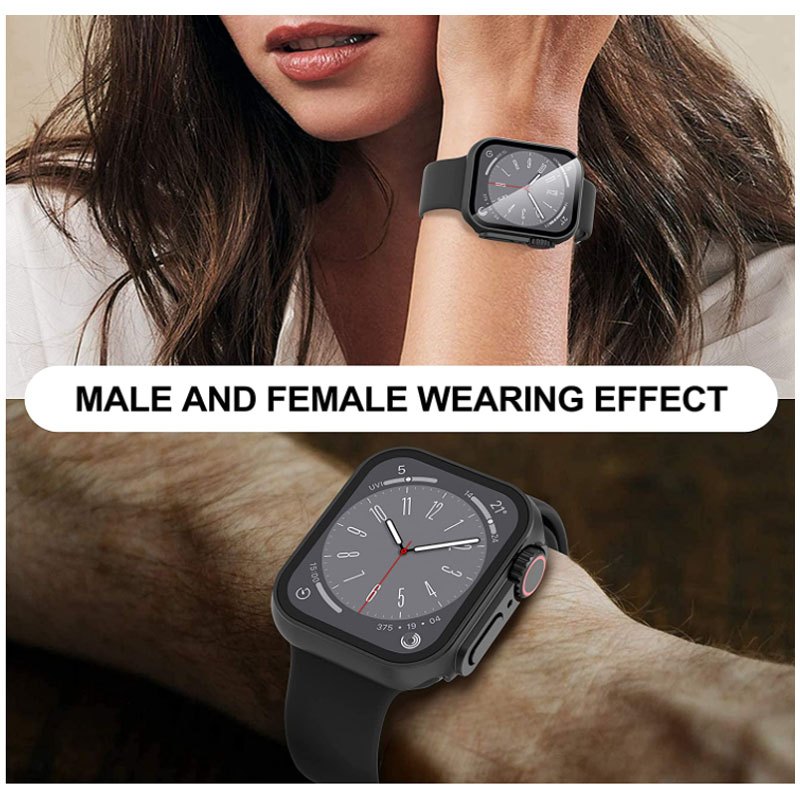 Ốp Bảo Vệ Màn Hình Bằng PC Cứng Siêu Mỏng Cho Apple Watch 45mm 44mm 40mm 41mm iwatch 8 / 7 / 6 / 5 / 4