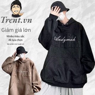 Áo Hoodie Dáng Rộng Lót Nhung Dày Dặn Thời Trang Thu Đông Hàn Quốc Cho Nam Và Nữ Áo Mùa Đông Nam Hoodie Zip Xám Drew Chính Hãng