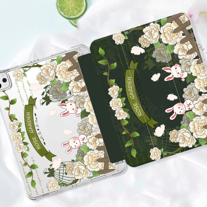 Bao Da Máy Tính Bảng Bằng Acrylic Hình Thỏ Cho iPad 10th Gen 10.9 2022 2021 10.2 Inch Gen 9th Gen 8Th 7th Gen Air5 iPad Pro 10.9
