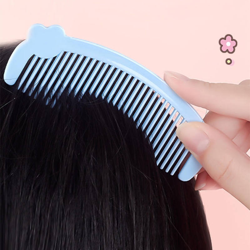 Miua🔮Hoạt Hình Lược Chải Tóc mini Cầm Tay Hình Trái Tim Dễ Thương Cho Học Sinh