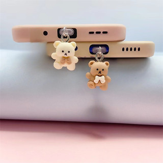 Mobile Nút Bịt Ổ Cắm Điện Thoại Chống Bụi Hình Gấu Dễ Thương diy