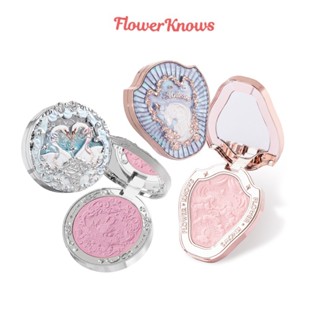 Phấn má hồng Flower Know trang điểm tự nhiên Đơn Sắc Bắt Sáng Màu nude Long Lanh Quyến Rũ