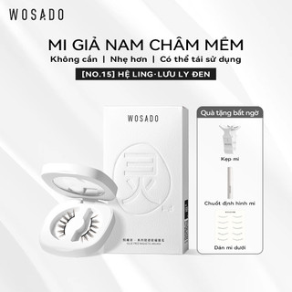 WOSADO MI GIẢ TỪ TÍNH MỀM No.15 GLAZE BLACK - LƯU LY ĐEN  Lông mi giả từ tính an toàn, tái sử dụng, chất lượng cao, chuyên nghiệp, chất liệu DuPont, được cấp bằng sáng chế Mi tiên dày ngọt ngào  Trang điệm đậm và trang điểm tinh tế