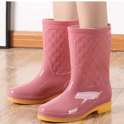 Ủng Đi Mưa Cao Su Thời Trang Chống Trượt Chống Thấm Nước Cho Nữ Người Lớn