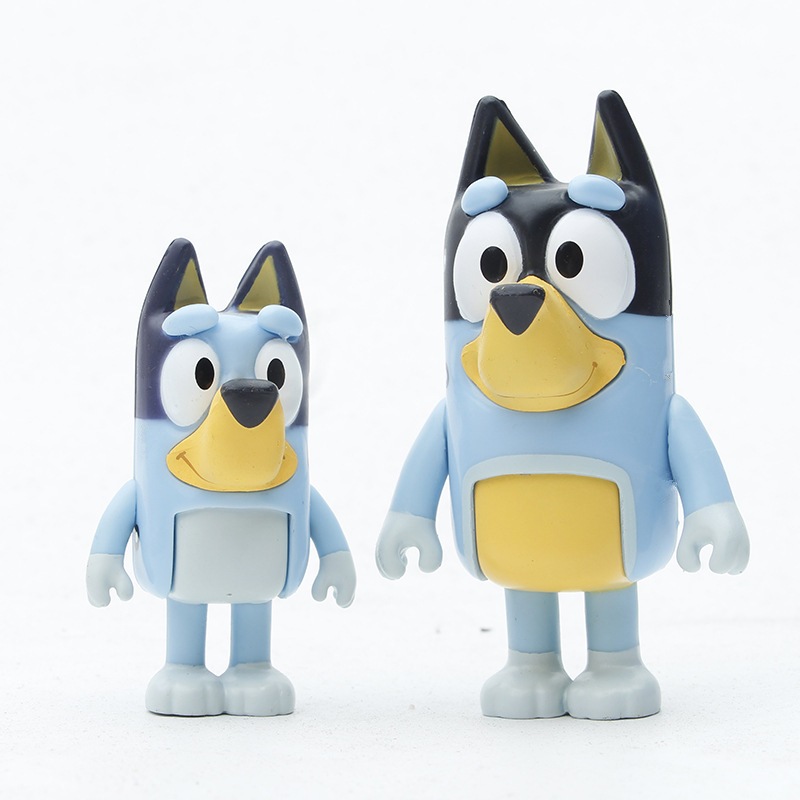 Set 8 Mô Hình Mô Phỏng Nhân Vật Phim Hoạt Hình bluey and friends 6-8cm