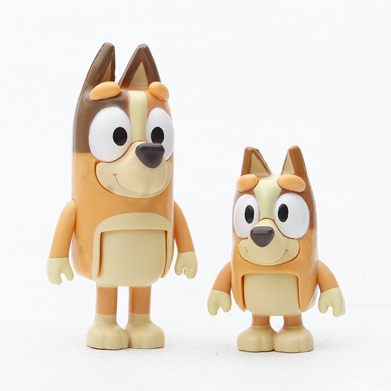 Set 8 Mô Hình Mô Phỏng Nhân Vật Phim Hoạt Hình bluey and friends 6-8cm