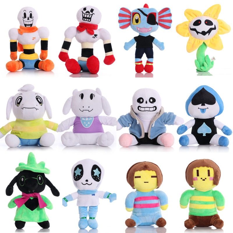 Búp Bê Nhồi Bông 20-30cm 16 Kiểu Trong Trò Chơi undertale Fristoriel sans papyrus undyne alphys Mềm Mại Làm Quà Tặng Sinh Nhật Cho Bé Gái