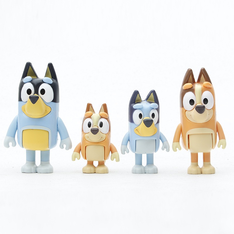 Set 8 Mô Hình Mô Phỏng Nhân Vật Phim Hoạt Hình bluey and friends 6-8cm