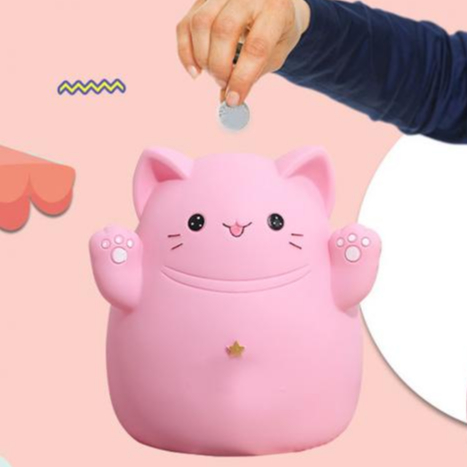 Phim Hoạt Hình Con Mèo Hình Đồng Xu Hộp Lưu Trữ Trang Trí Nhà Đồ Chơi Quà Tặng Cho Trẻ Em Onemore