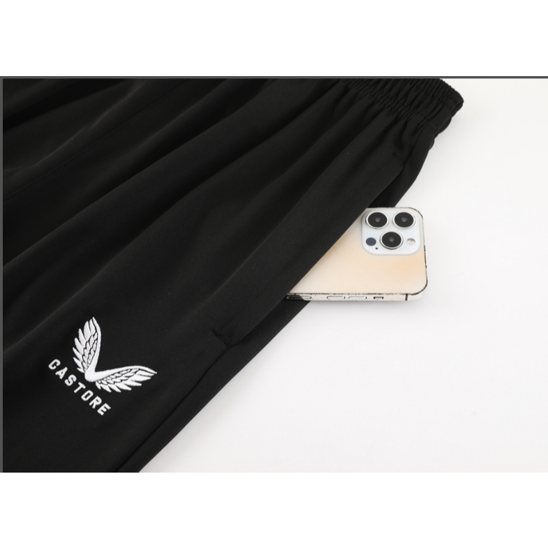 Set Đồ Đá Banh Tay Dài Màu Đen Có Khóa Kéo Size s-Xl 2023-24