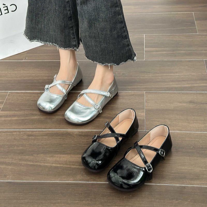 Giày búp bê Mary Jane UNTEEY FLF23A0NY3 42Z231019 thời trang xinh xắn thoải mái cho nữ