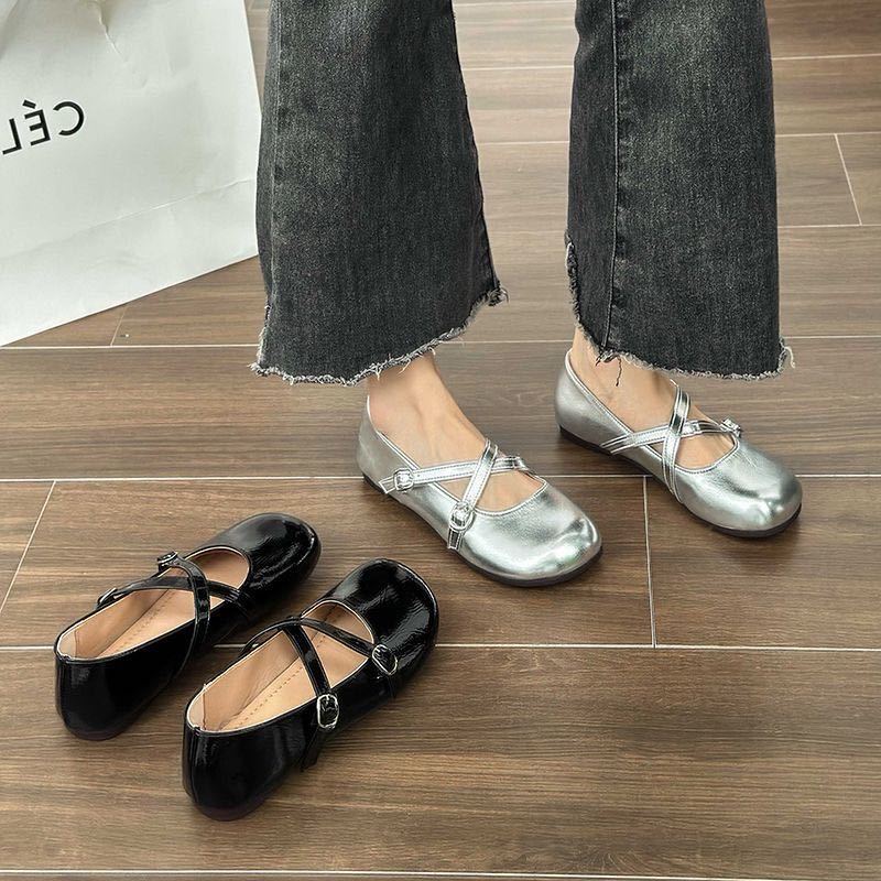 Giày búp bê Mary Jane UNTEEY FLF23A0NY3 42Z231019 thời trang xinh xắn thoải mái cho nữ
