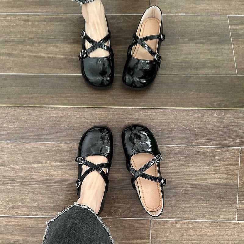 Giày búp bê Mary Jane UNTEEY FLF23A0NY3 42Z231019 thời trang xinh xắn thoải mái cho nữ