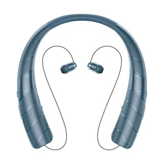 Loa bluetooth Không Dây 2 Trong 1 Đeo Cổ Chống Nước 3d Âm Thanh Nổi Có Thể Thu Vào Kèm Túi Đựng