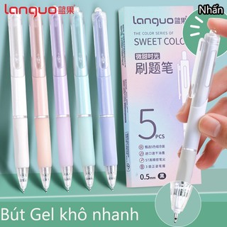 Languo set 5 Bút Mực gel Kiểu Dáng Dễ Thương