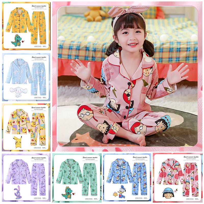BEIBEIYIN Bộ Đồ Ngủ Pijama Dài Tay Thời Trang Cho Bé