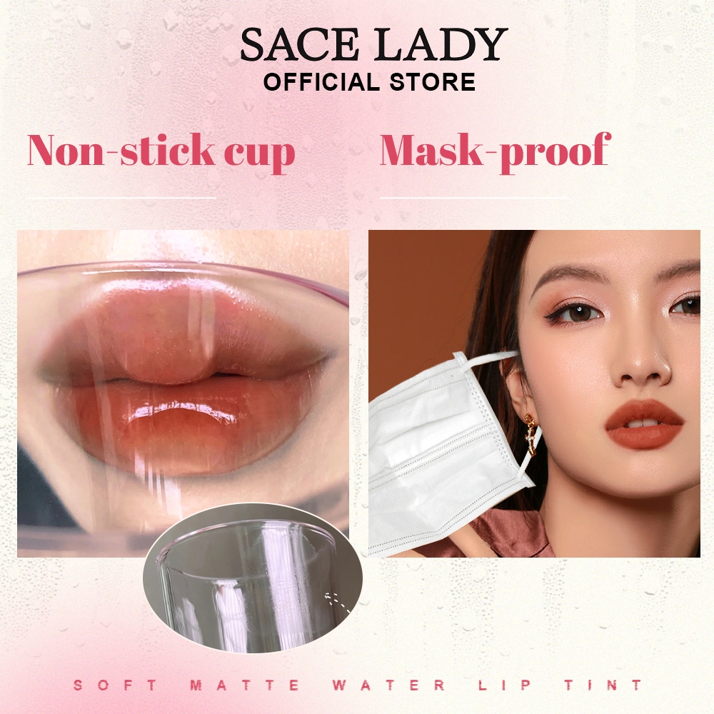 SACE LADY Son Môi Màu Lì Chống Nước Không Dính 2.3g Tiện Dụng