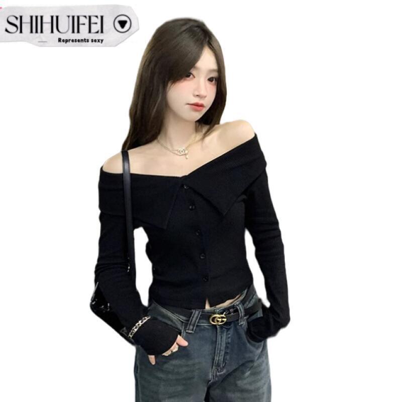 Áo len cardigan SHIHUIFEI WMY23A0BIW 42Z231016 xu hướng thời trang Hàn Quốc