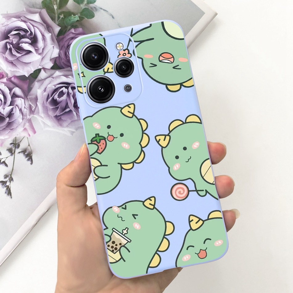 Xiaomi Ốp Điện Thoại tpu Dẻo Họa Tiết Hoạt Hình Khủng Long / Mèo / Phi Hành Gia Cho redmi12 2023 redmi12 4g