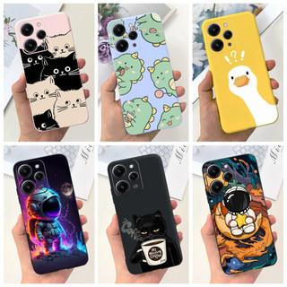 Xiaomi Ốp Điện Thoại tpu Dẻo Họa Tiết Hoạt Hình Khủng Long / Mèo / Phi Hành Gia Cho redmi12 2023 redmi12 4g