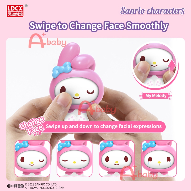 Sanrio  Face-Changing Mô Hình Đồ Chơi Nhân Vật Kuromi/ pom purin / my melody / cinnamoroll / pom purin / hello kitty