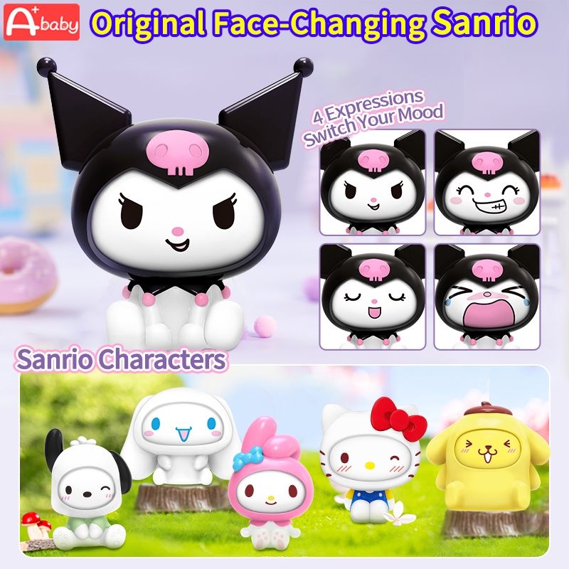 6PCS SANRIO Mô Hình Nhân Vật Hoạt Hình  Kuromi/My Melody/Cinnamoroll/Pochacco/Pom Pom Purin/Hello Kitty