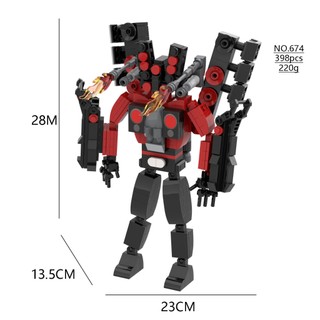 Skibidi Mô Hình robot Nam Châm Lửa Có Thể Lửa Và Chữ vs Camera
