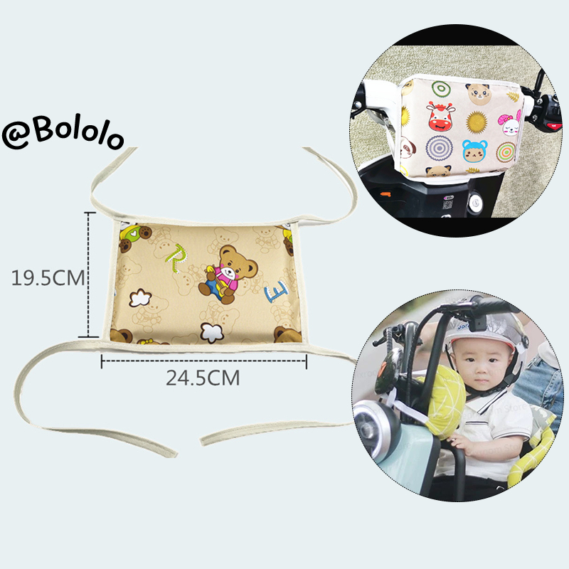 Bololo Đệm cotton Dày Lót Ghế Ngồi Xe Máy / Xe Đạp Em Bé Chống Va Chạm