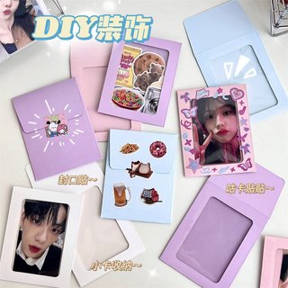  Thẻ Ảnh Trong Suốt Nhiều Màu Sắc Phong Cách macaron kpop Độc Đáo diy