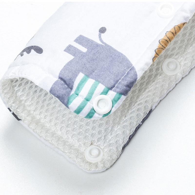 Khăn cotton 3 Lớp Gắn Tay Vịn Xe Đẩy Em Bé An Toàn