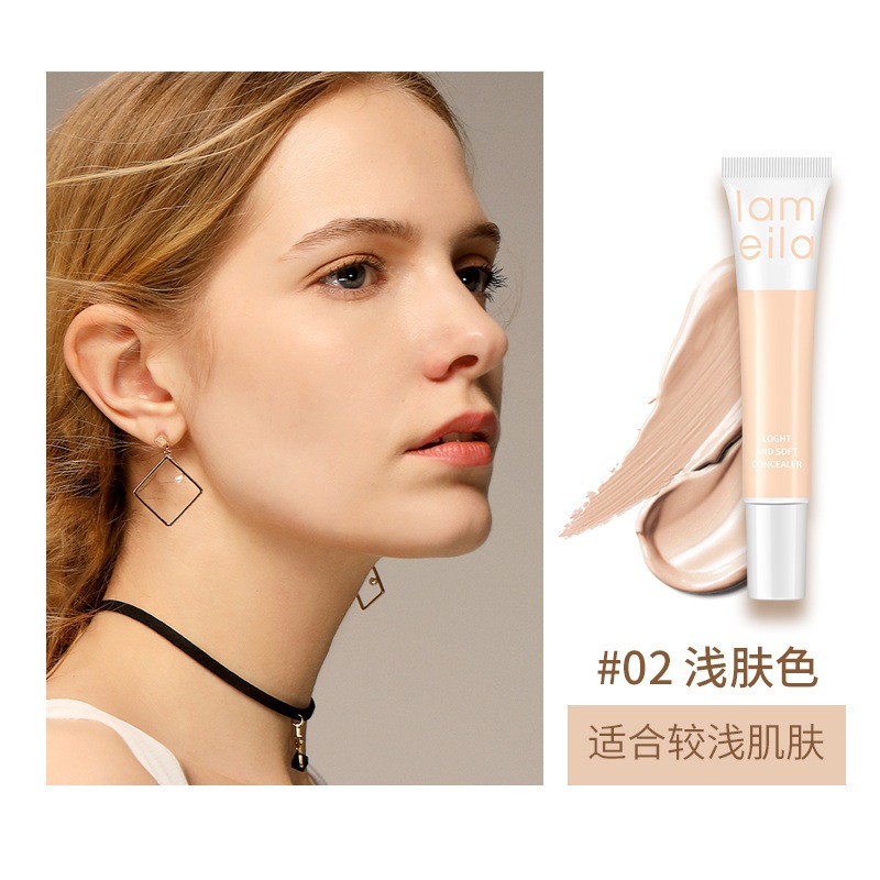 Kem che khuyết điểm, kem che khuyết điểm không thấm nước lâu trôi, kem nền BB dưỡng ẩm, che phủ các vết mụn và vết thâm tạo lớp trang điểm lâu trôi 12.3cmX4cm