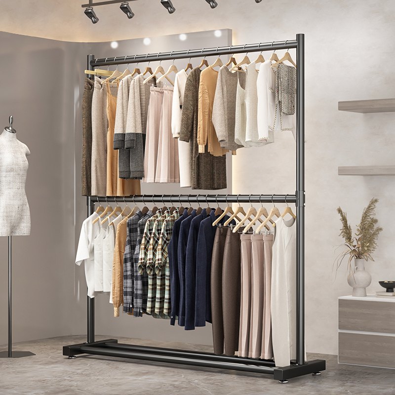 Móc treo quần áo trên mặt đất móc treo phòng ngủ phòng khách giá phơi sang trọng giá áo khoác nhẹ và đơn giản